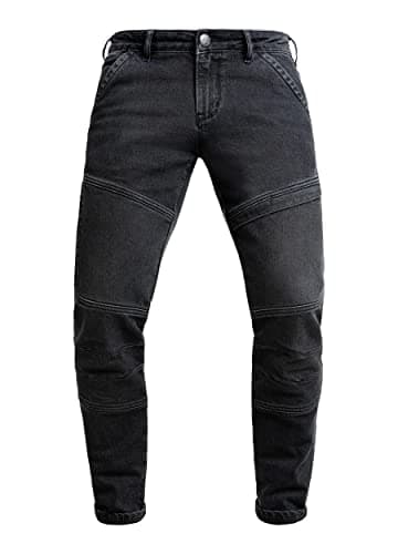 Image of John Doe I Trophy Mono Jeans Grey I Motorcycle Jeans I CE Certification AAA I Includes XTM Knee and Hip Protectors (Level 1) - Size, gray, W32