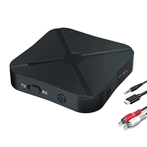 Image of LEOP Bluetooth 5.0 Audio Transmitter Receiver, 2 in 1 Bluetooth Wireless Audio Adapter Suitable for PC, TV, Headphones, Soundbar, Car TV Loudspeaker, MP3, Home Stereo System