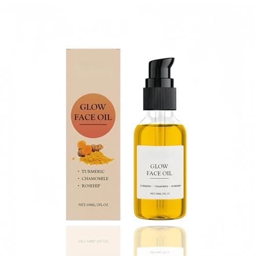 Image of Nourishing Turmeric Face Oil with Organic Rosehip & Chamomile,Hydrating Facial for Women,Face Serum for Women,Fast Absorb Non-Greasy Glow Skin Tightening Magic Oil,Turmeric O/il for Skin