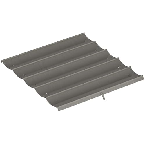 Image of Outsunny Retractable Pergola Shade Cover, 2.55 x 2.5 m Replacement Canopy Fabric for 3 x 3 m Pergola Frame, Gazebo Retractable Roof Only, Light Grey