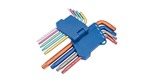 Image of Draper 22204 Expert TX-Star Tamperproof Security Allen Key Set, T10-T50, Multicolor, 9 Pcs