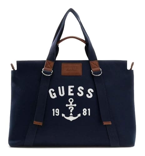 Image of GUESS shopper bag shoulder bag Oslo Tote Blue Night dark blue