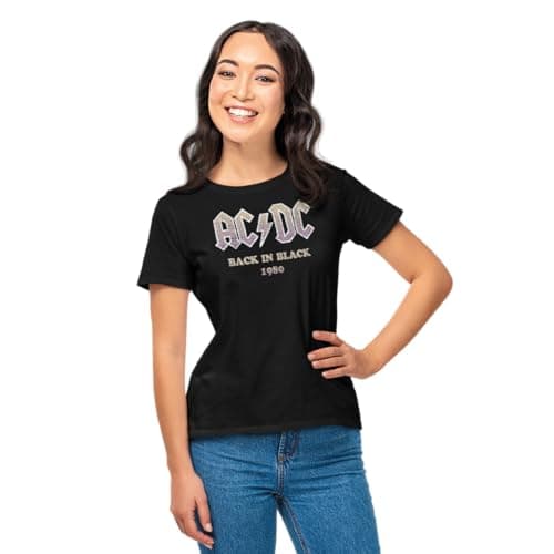 Image of AC/DC Back in Black 1980", WOACDCRTS067, Black, Size M, Black, M