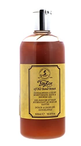 Image of Taylor of Old Bond Street 500ml Luxury Sandalwood Moisturising Bath and Shower Gel
