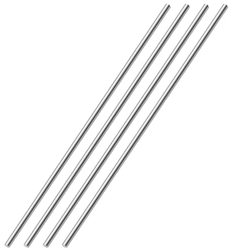 Image of AOOSU Stainless Steel Round Rods 4mm x 300mm for Shaft Gear Drill Lathes Boring Machine Turning Miniature DIY Craft