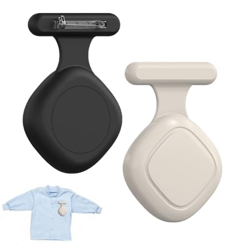 Image of [2-Pack] Silicone Case for Tile Mate 2024, Full Protective Waterproof Holder for Tile Life360 Mate Tracker Soft Silicone Cover Tile Life360 Mate Holder with Pin, for Bags, Pet, Luggage (Black+Oatmeal)