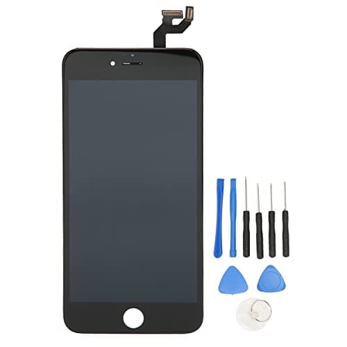 Image of for iPhone 6S Plus Screen Replacement Black, LCD Display 3D Touch Screen Digitizer Replacement Frame Cell Assembly Complete Display with Repair Tool Kit