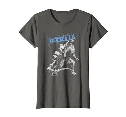 Image of Monsterverse Godzilla Crackle - Officially Licensed T-Shirt, Women, Asphalt Grey, X-Large