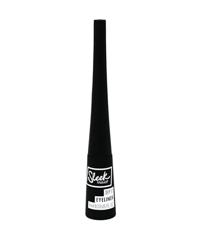 Image of Sleek MakeUP Dip It Liquid Eyeliner, Fast Drying Smudge Proof Formula, With Easy to Control Felt Tip, Black, 4ml