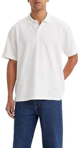 Image of Levi's Men's Authentic Polo Shirt, Bright White, S