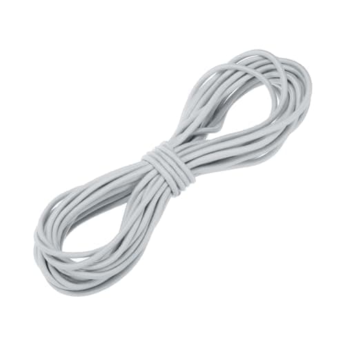 Image of sourcing map Bungee Cord Elastic Cord Heavy Stretch String Rope 5/32" 11 Yards (4mmx10m) Elastic String for DIY Sewing Outdoor Camping Tie Down Hook Strap,Silver Gray