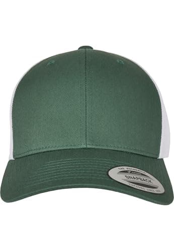 Image of Flexfit Retro Trucker 2-Tone Baseball Cap, Evergreen/White, One Size