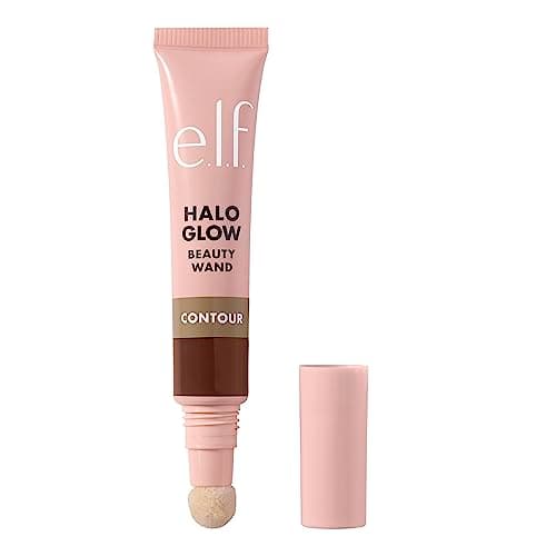Image of e.l.f. Halo Glow Contour Beauty Wand, Liquid Contour Wand For A Naturally Sculpted Look, Buildable Formula, Vegan and Cruelty-free, Tan/Deep