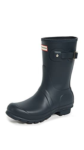 Image of Hunter Women's original short wellington boots Navy W23758 5 UK