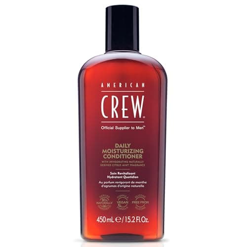 Image of American Crew Daily Moisturising Conditioner, Vegan & Silicone Free (450ml) to Hydrate & Nourish, for Normal & Dry Hair, Formulated for Men