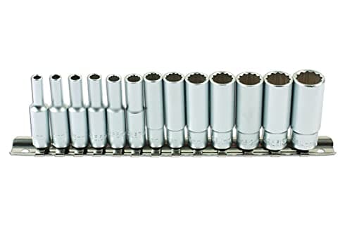 Image of Laser 7589 Bi-Hex Deep Socket Set 1/4"D 13pc
