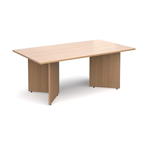 Image of Mr Office Arrow head leg rectangular boardroom table, Beech, 1800
