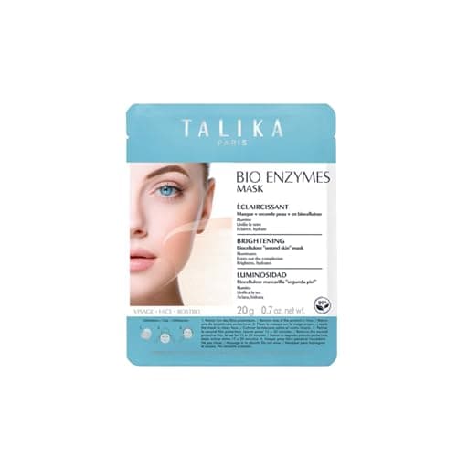 Image of Talika Bio Enzymes Mask Brightening - Brightening Face Mask - Biocellulose Sheet Mask for Dull Complexion and Dark Spots - Second Skin Effect Beauty Face Mask