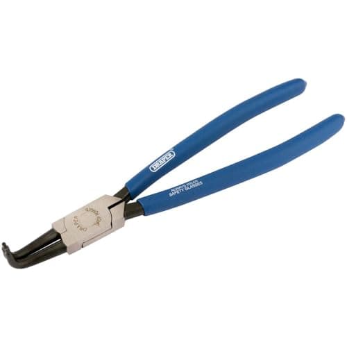 Image of Draper 56417 Internal Circlip Plier with 90° Tips, 215mm,Blue