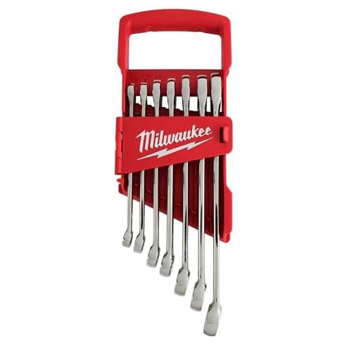 Image of Milwaukee MHT48229407 Imperial MAX BITETM Combination Spanner Set 7 Piece, Red