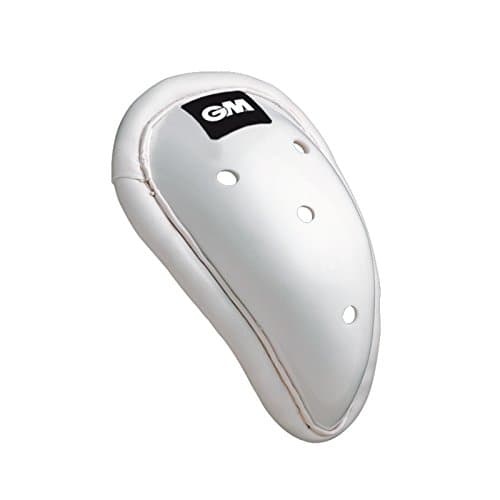 Image of Gunn & Moore GM Cricket | Anatomically Shaped Padded Box Abdo Guard | Strong Plastic Slip In Traditional Guard | Soft Padding For Secure Comfort and Fit | White | Junior