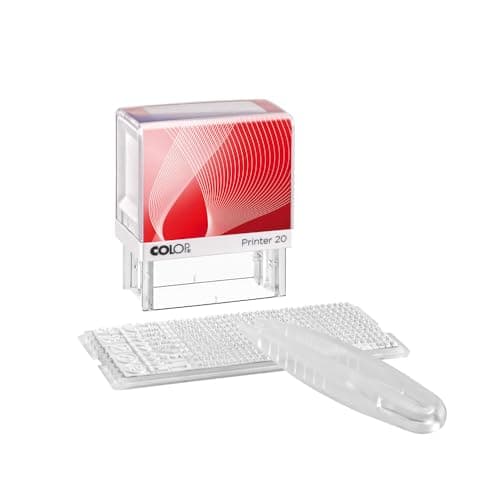Image of COLOP Printer 20/1 Set - Black Ink | 100810 | 38x14mm DIY Stamp Set | Create Your Own Custom Self-inking Stamp