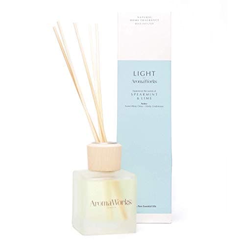 Image of AromaWorks Light Reed Diffuser 100ml, Spearmint & Lime