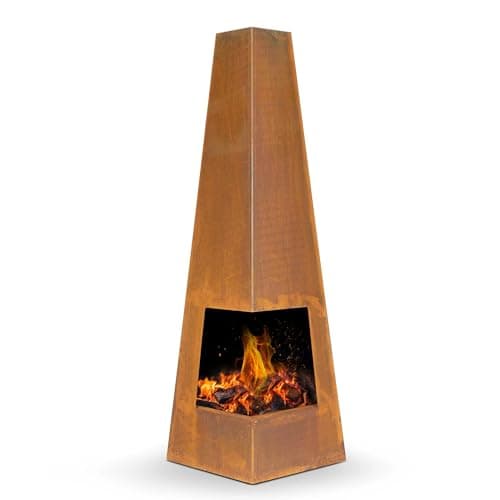Image of Dellonda Wood Burner/Chiminea - Corten Steel - DG106