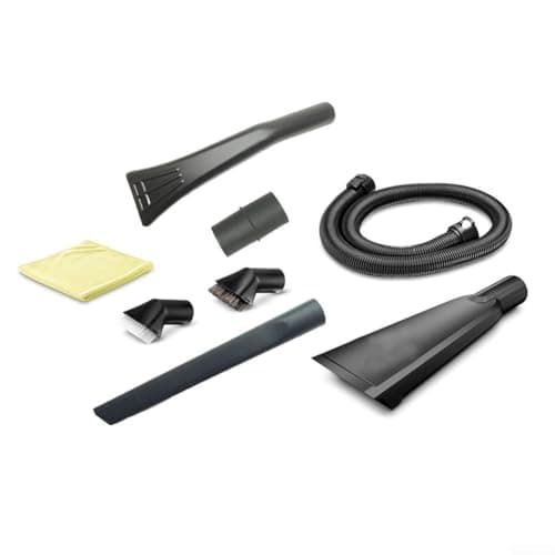 Image of Car Interior Cleaning Kit for Karcher 2.863-304.0, Extra Long Crevice Nozzle, Soft and Stiff Brush Set, Microfibre Cloth for Wet Dry Vacuum Attachments(8-piece set)