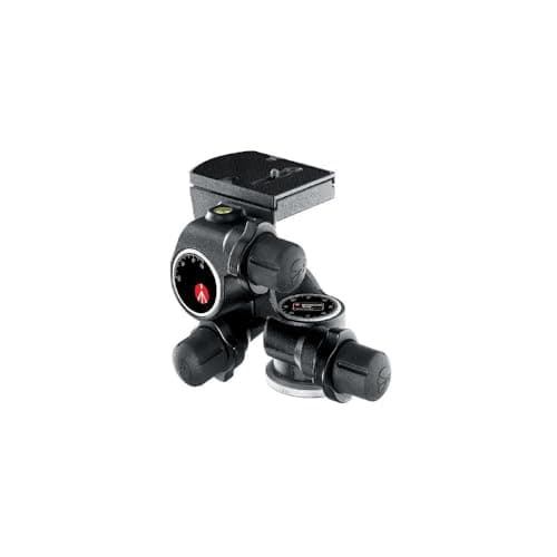 Image of Manfrotto 410 Junior Geared Head with Release Plate and Micrometric Knobs, Aluminium Body, for DSLR, Compact System Camera, Mirrorless, Black