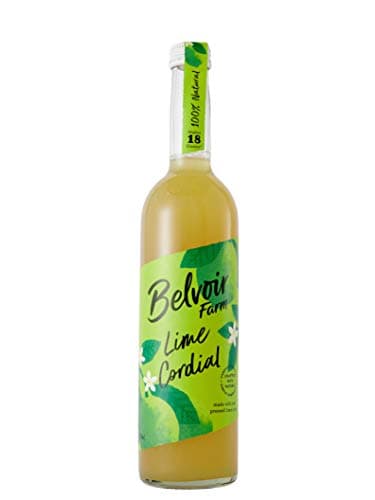Image of Belvoir Farm Lime Cordial - Fresh Pressed Lime Juice | Zingy Citrus Taste | Traditional Family Recipe | 100% Natural Ingredients | Suitable for Vegetarians & Vegans - single 500ml Bottle