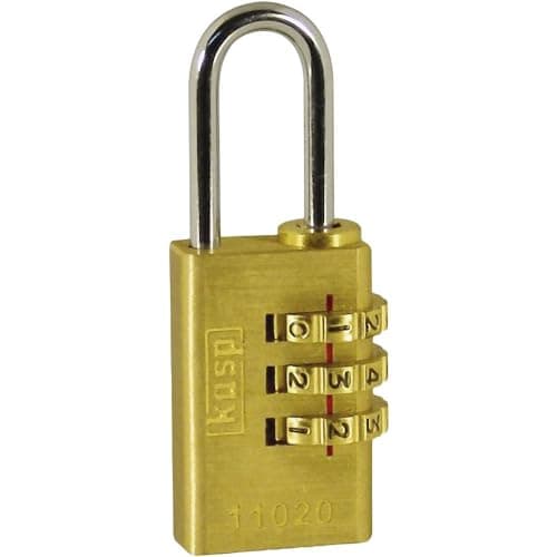 Image of Kasp Brass Combination Padlock - 20 Millimeters
