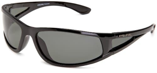 Image of Eyelevel Floatspotter Polarised Men's Sunglasses Black One Size Grey CAT 3 Lens