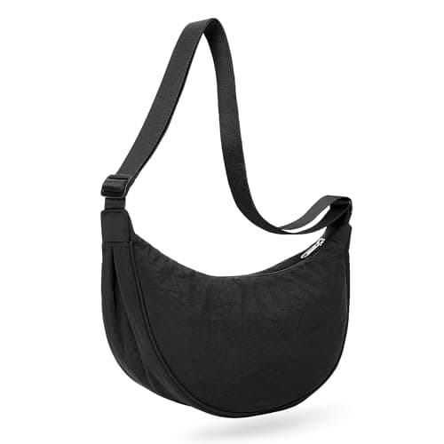 Image of KALIDI Upgrade XL Cross body Bag for Women Nylon Dumpling Bag Crescent Bag for Women hobos & shoulder bags with Adjustable Strap Sling Bag for Daily Use