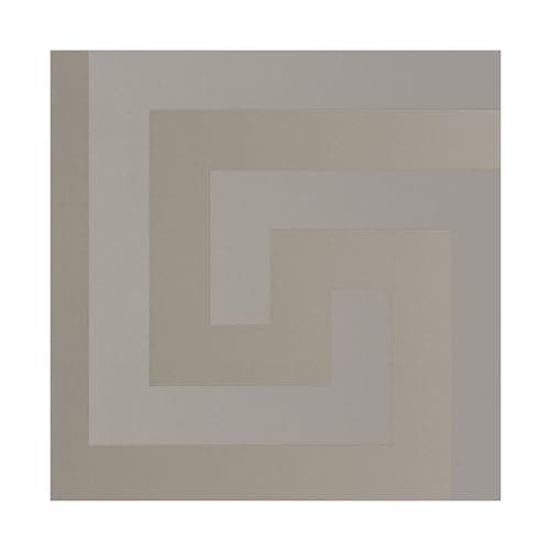 Image of Versace Wallpaper Greek Key Wallpaper 10 m x 70 cm Champagne 386092, Silver, Grey