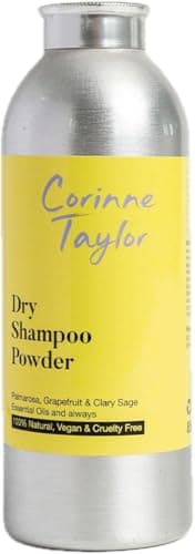 Image of Corinne Taylor | Organic Dry Shampoo Powder | Grapefruit, Palmarosa & Clary Sage | Volumising | Talc Free | 100% Natural | Vegan | 85g