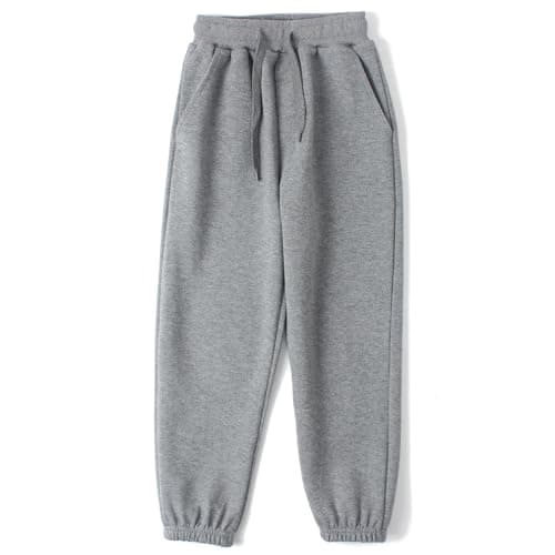 Image of HahaNice Kids' Activewear Trousers Boys' & Girls' Tracksuit Bottoms Joggers for Kids Sweatpants Grey 10-12Y