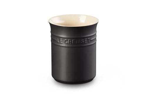 Image of LE CREUSET Stoneware Small Utensil Jar, 1.1 Litres, Matte Black, 71501110000001