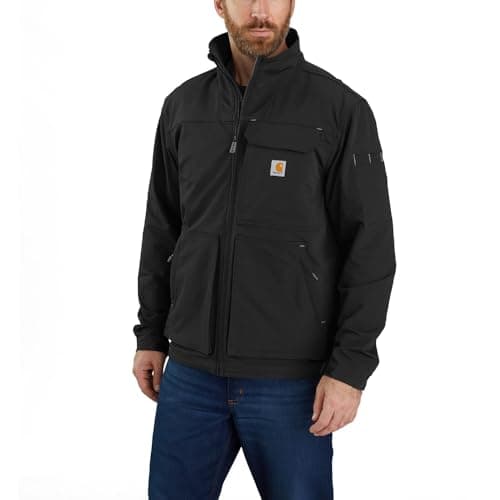 Image of Carhartt Super Dux Relaxed Fit Lightweight Turtleneck Jacket Men Black L