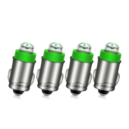 Image of Ruiandsion BA7S Dashboard Light LED Bulbs 24V Green Instrument LED Light LED Interior Bulb Dashboard Indicator Panel Light, Non-polarity (Pack of 4)