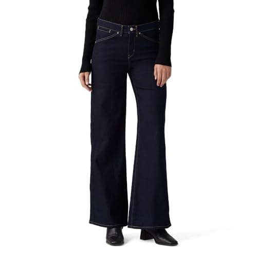 Image of Levi's Women's 318 Shaping Wide Leg Jeans, Darkest Sky, 27W x 30L