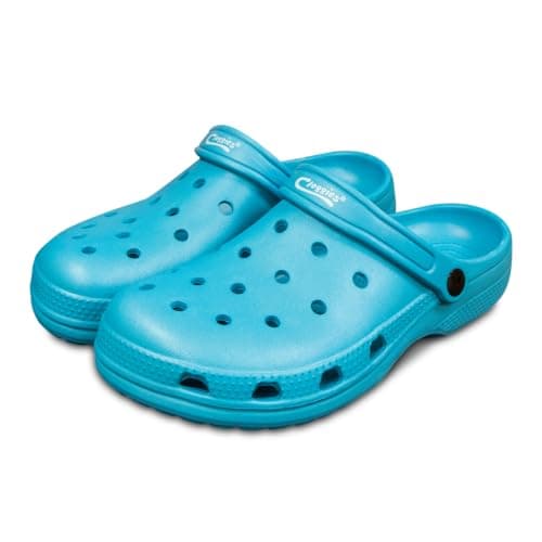 Image of Town & Country Clogs Mens/Womens Ladies/Gents Casual Teal Casual Gardening Clogs/Cloggies Lightweight. Size 6 UK
