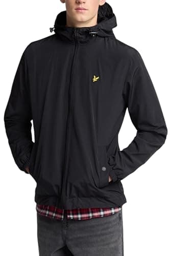 Image of Lyle & Scott Mid Jackets Zip Through Hooded Jacket Z865 Jet Black, M