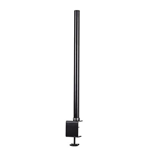 Image of Duronic DM15 DM25 DM35 60cm Pole (60CM BK) Compatible with All Duronic Monitor Desk Mount Arms, Black Steel, 600mm Length, 32mm Diameter, Standard Clamp Included