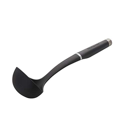 Image of KitchenAid KO006OHOBA Gourmet Nylon Ladle, Plastic, Onyx Black