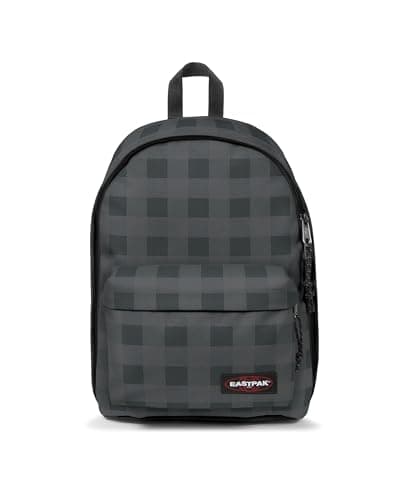 Image of Eastpak Out of Office Backpack – Laptop Backpack with 14 Inch Laptop Compartment, Padded Back & Straps, 28.5 L Capacity, 44 x 29.5 x 22 cm - Checker Grey