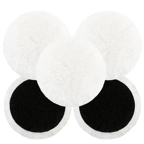 Image of TIHNY 6 Inch (150mm) Soft Wool Polishing Pads for Drill, DA Dual Action Polisher Buffing Pad for Car Paint, Waxing, Sanding, Furniture Finishing