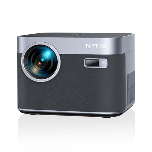 Image of 【Built-In APPs】Projector 4K Support, Smart Projector with 35000 Lumens Auto Focus/Keystone, WiFi 6 Bluetooth, 50% Zoom 300" Display 1080P Movie Projectors for Home Cinema/Bedroom/Party/Camping