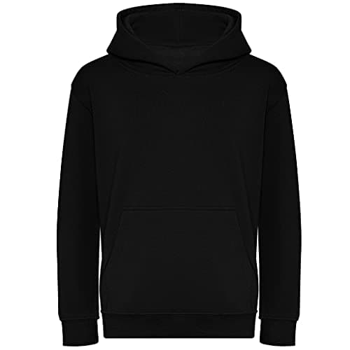 Image of AWDis Just Hoods JH201J Kids Organic Hoodie - Deep Black - 12-13 Years