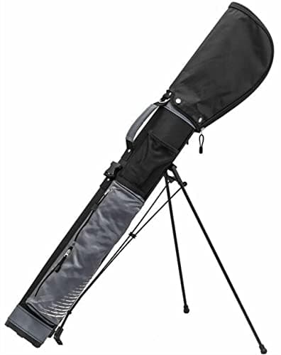 Image of Longridge 5" Travelite Golf Stand Bag - Black/Silver